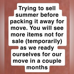 Text Notice - Moving Sale Announcement